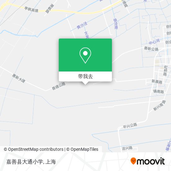 嘉善县大通小学地图