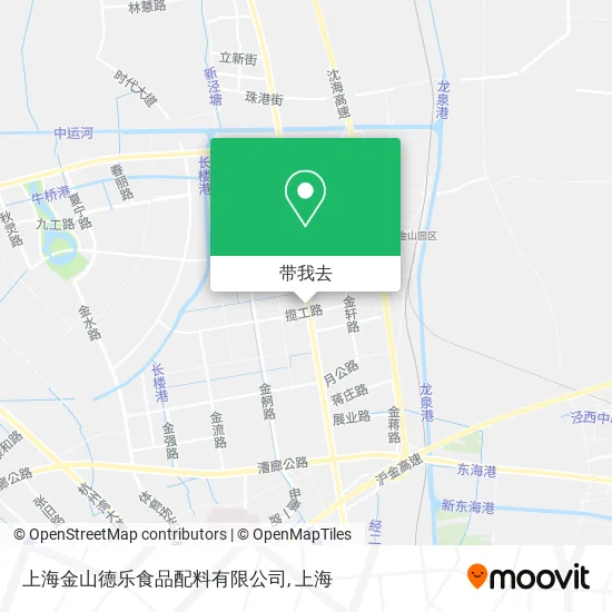 上海金山德乐食品配料有限公司地图