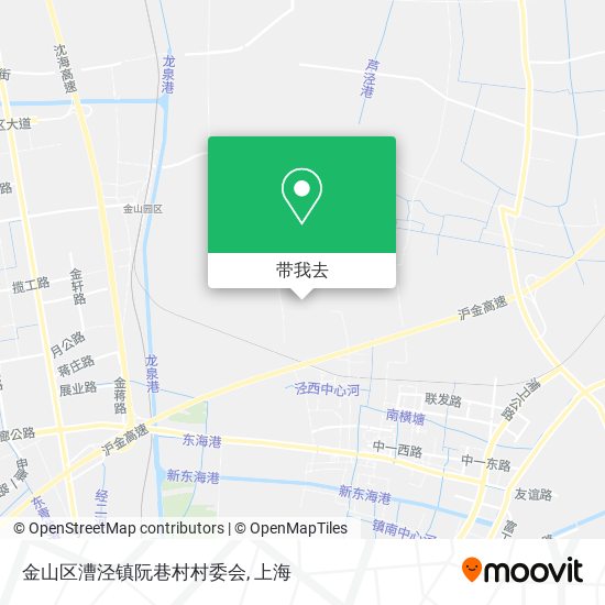 金山区漕泾镇阮巷村村委会地图