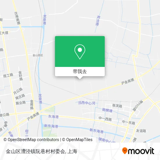 金山区漕泾镇阮巷村村委会地图
