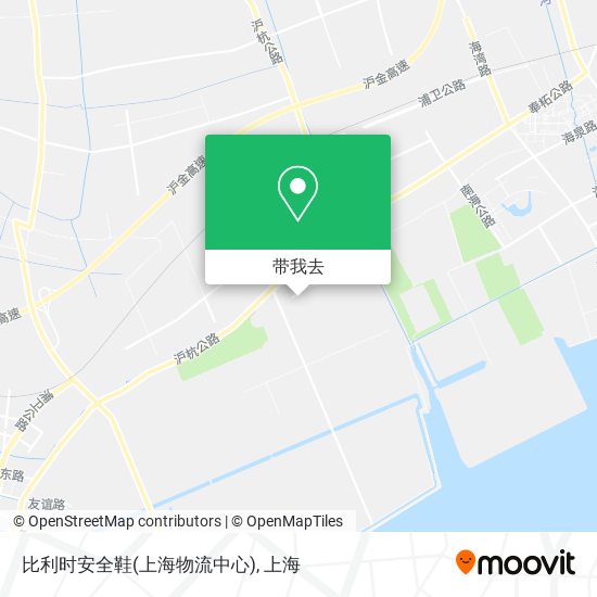 比利时安全鞋(上海物流中心)地图