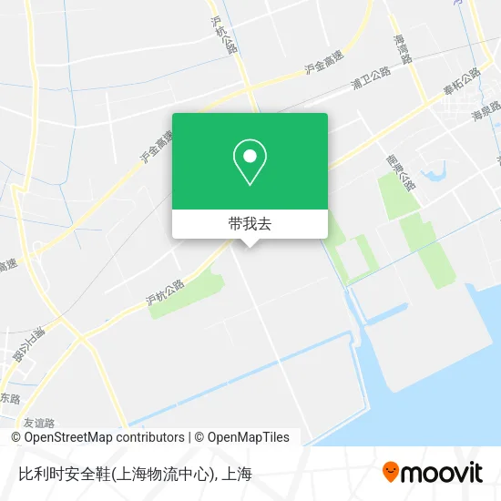 比利时安全鞋(上海物流中心)地图