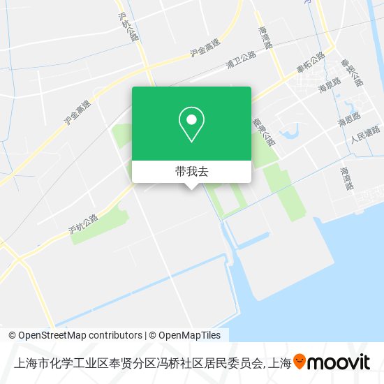 上海市化学工业区奉贤分区冯桥社区居民委员会地图