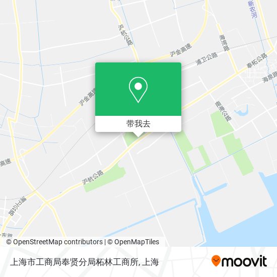 上海市工商局奉贤分局柘林工商所地图