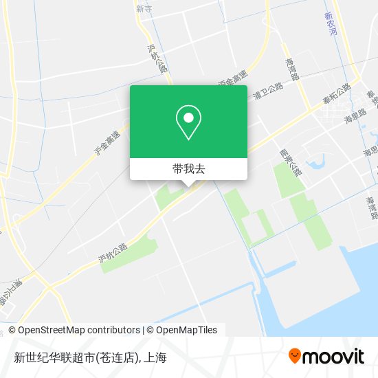 新世纪华联超市(苍连店)地图