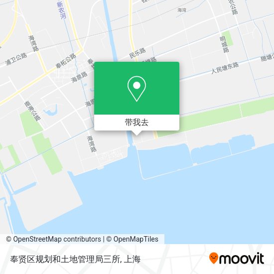 奉贤区规划和土地管理局三所地图