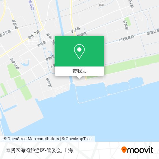 奉贤区海湾旅游区-管委会地图