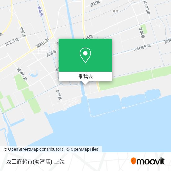农工商超市(海湾店)地图