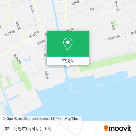 农工商超市(海湾店)地图