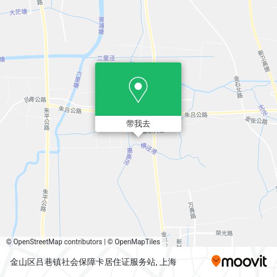 金山区吕巷镇社会保障卡居住证服务站地图