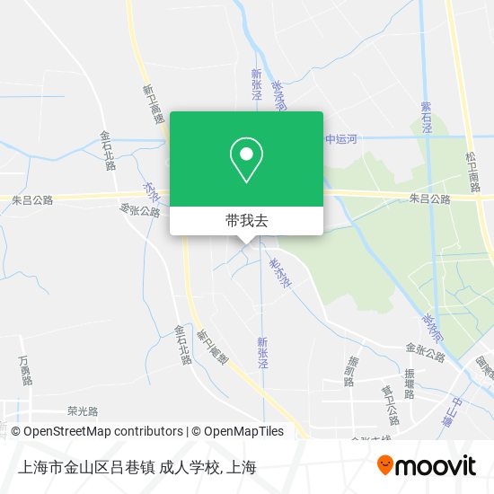 上海市金山区吕巷镇 成人学校地图