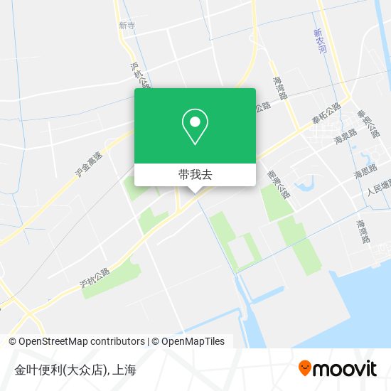 金叶便利(大众店)地图