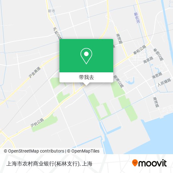 上海市农村商业银行(柘林支行)地图