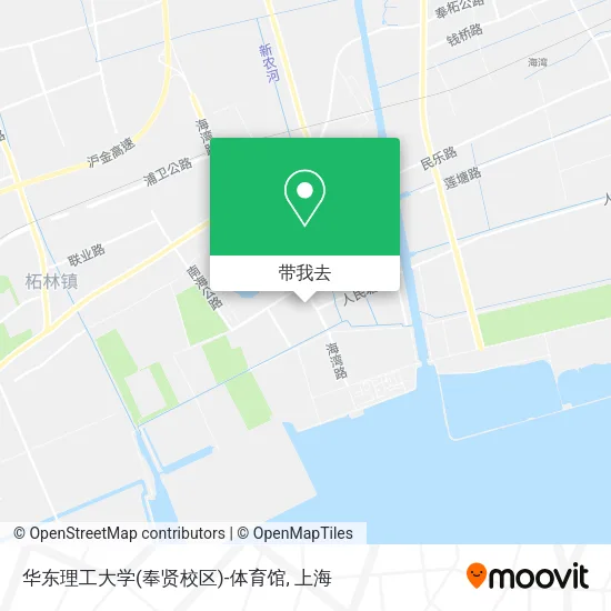 华东理工大学(奉贤校区)-体育馆地图