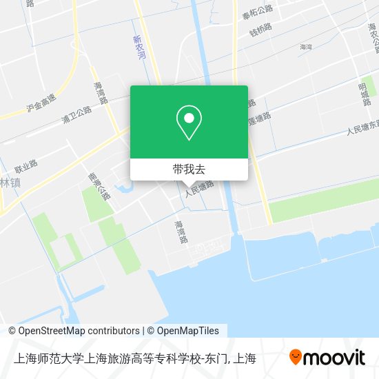 上海师范大学上海旅游高等专科学校-东门地图