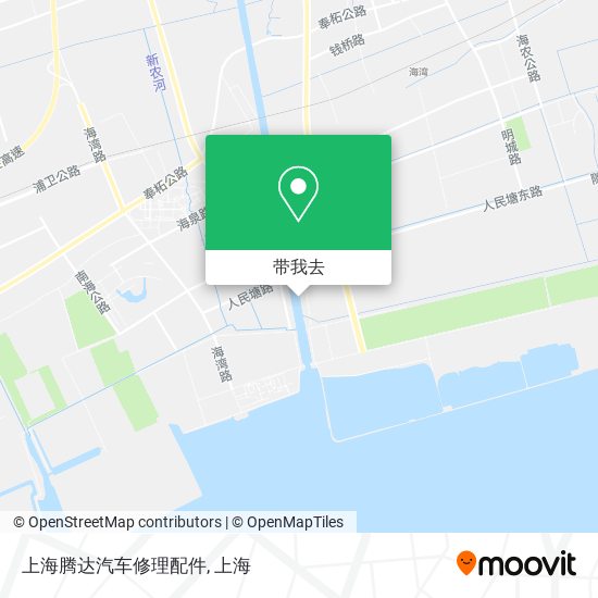 上海腾达汽车修理配件地图