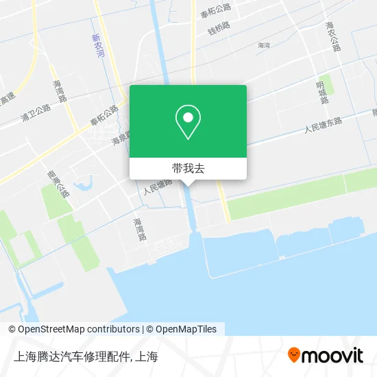 上海腾达汽车修理配件地图