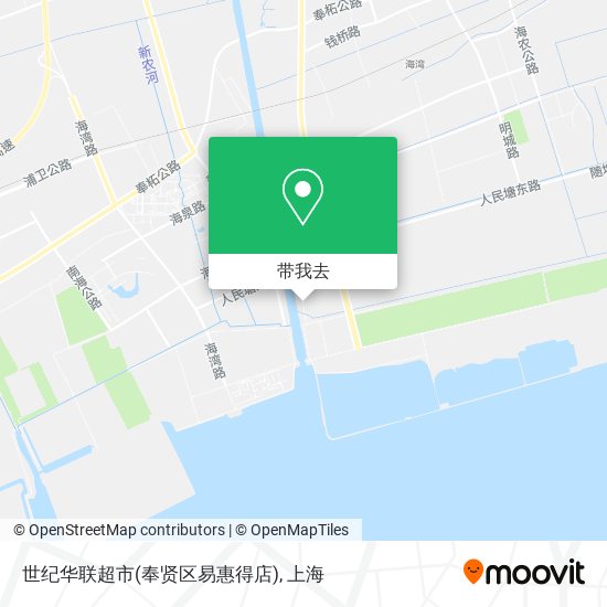 世纪华联超市(奉贤区易惠得店)地图