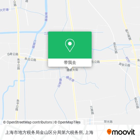 上海市地方税务局金山区分局第六税务所地图