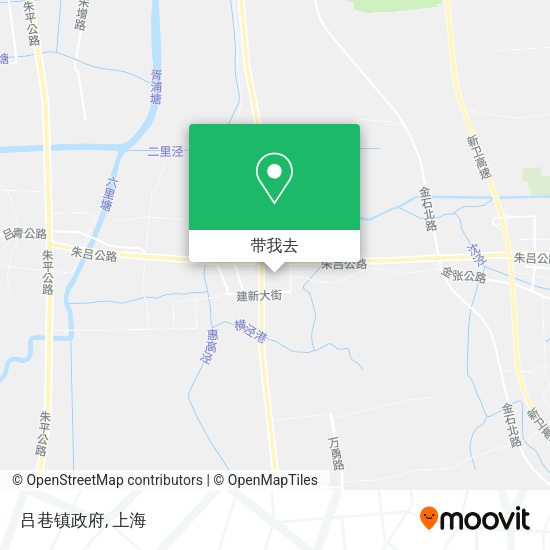 吕巷镇政府地图