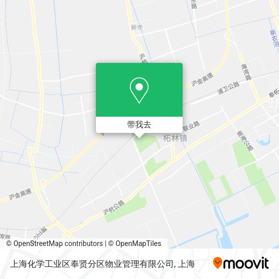 上海化学工业区奉贤分区物业管理有限公司地图