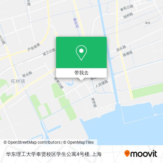 华东理工大学奉贤校区学生公寓4号楼地图