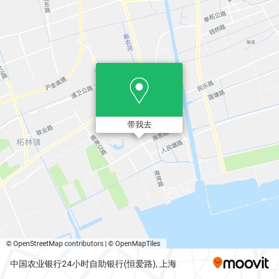 中国农业银行24小时自助银行(恒爱路)地图
