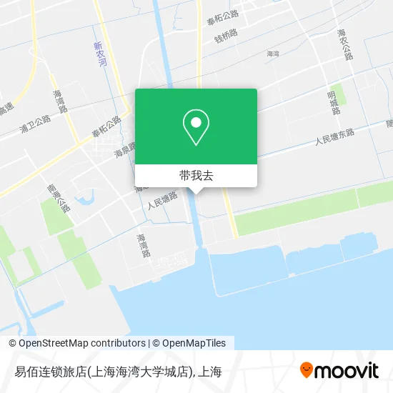 易佰连锁旅店(上海海湾大学城店)地图