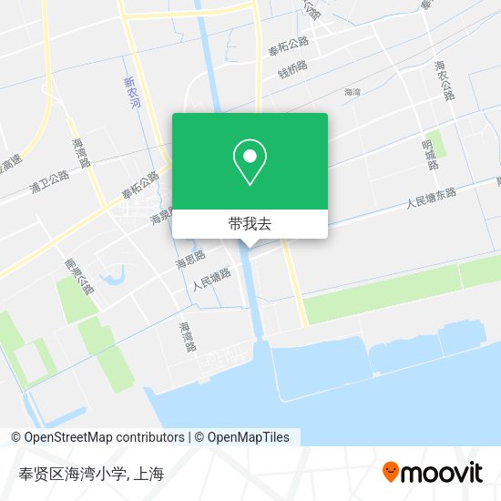奉贤区海湾小学地图