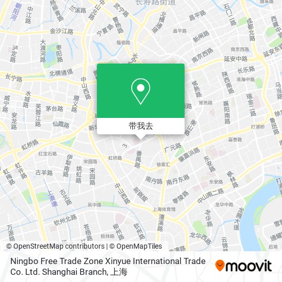 Ningbo Free Trade Zone Xinyue International Trade Co. Ltd. Shanghai Branch地图