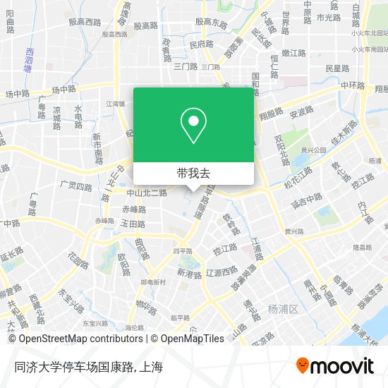 同济大学停车场国康路地图