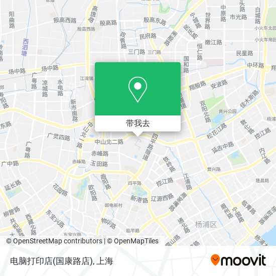 电脑打印店(国康路店)地图