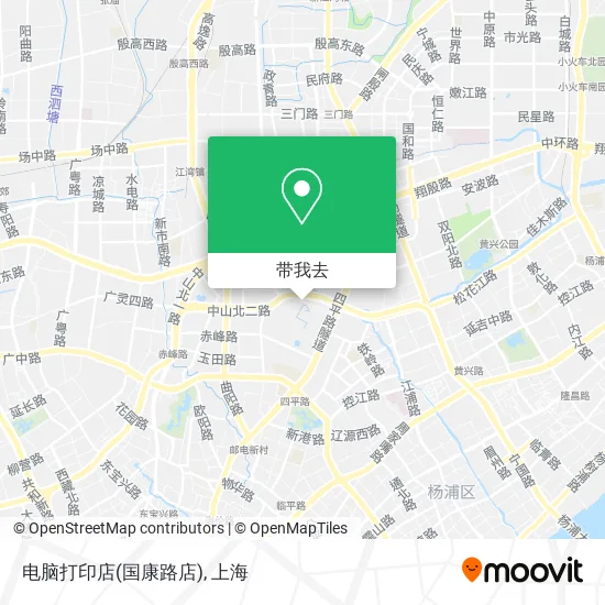 电脑打印店(国康路店)地图