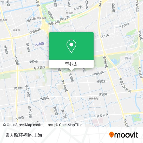 康人路环桥路地图