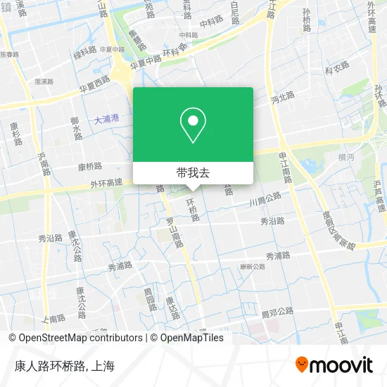 康人路环桥路地图
