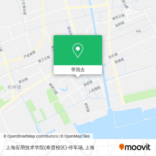 上海应用技术学院(奉贤校区)-停车场地图