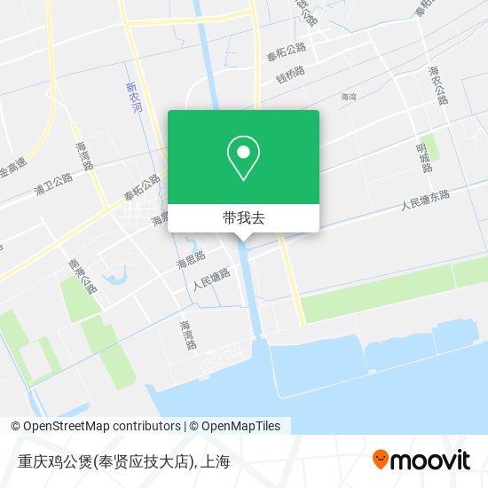 重庆鸡公煲(奉贤应技大店)地图