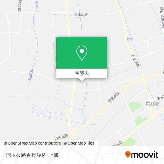 浦卫公路百尺泾桥地图