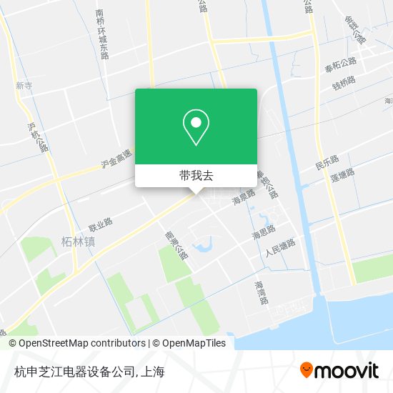 杭申芝江电器设备公司地图