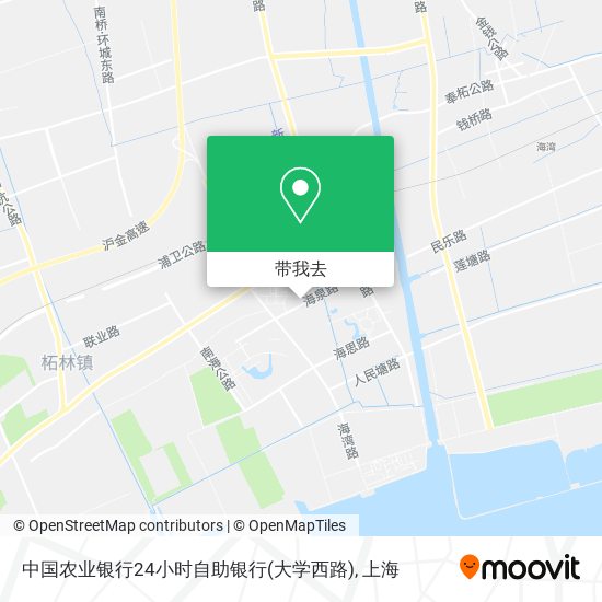 中国农业银行24小时自助银行(大学西路)地图