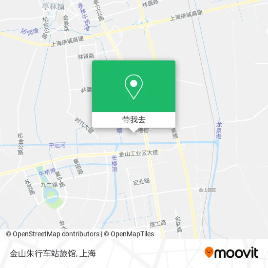 金山朱行车站旅馆地图
