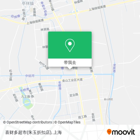 喜财多超市(朱玉折扣店)地图