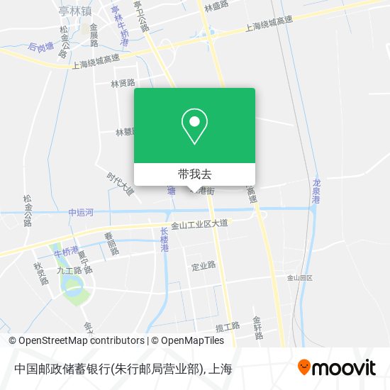中国邮政储蓄银行(朱行邮局营业部)地图