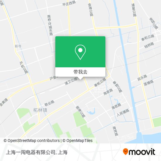 上海一闯电器有限公司地图