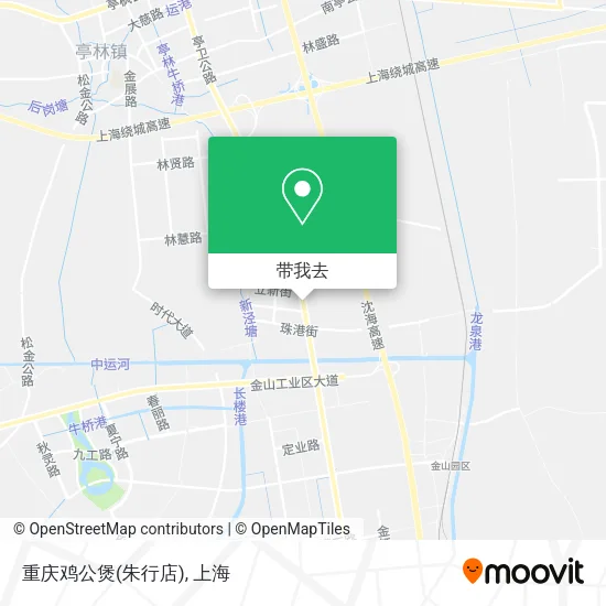 重庆鸡公煲(朱行店)地图