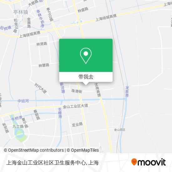 上海金山工业区社区卫生服务中心地图