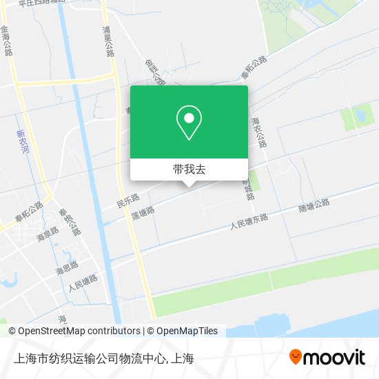 上海市纺织运输公司物流中心地图