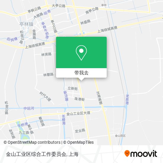 金山工业区综合工作委员会地图