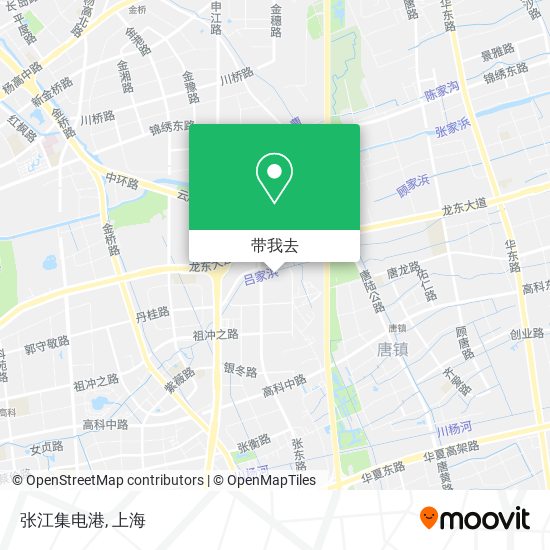 张江集电港地图