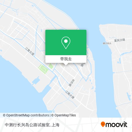 中测行长兴岛公路试验室地图